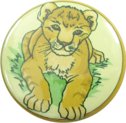 Little tiger button